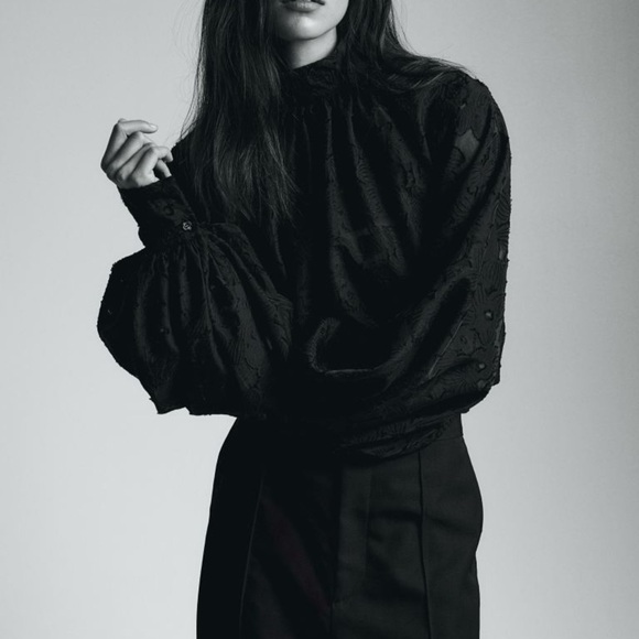 H&M Black elegant Sleeves blouse - Picture 3 of 6